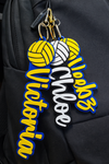 Custom Volleyball Name Tag